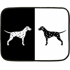 Dalmatian Dog Fleece Blanket (mini) by Valentinaart