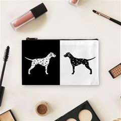 Dalmatian Dog Cosmetic Bag (small)  by Valentinaart