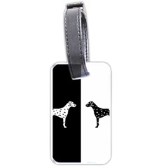 Dalmatian Dog Luggage Tags (one Side)  by Valentinaart