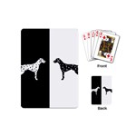 Dalmatian dog Playing Cards (Mini)  Back