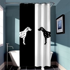 Dalmatian Dog Shower Curtain 36  X 72  (stall)  by Valentinaart