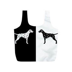 Dalmatian Dog Full Print Recycle Bags (s)  by Valentinaart