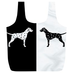 Dalmatian Dog Full Print Recycle Bags (l)  by Valentinaart