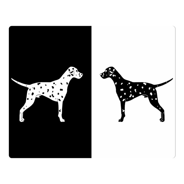 Dalmatian dog Double Sided Flano Blanket (Large) 