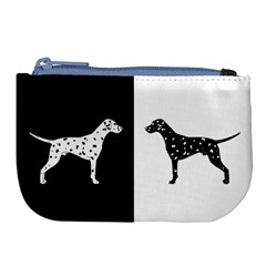 Dalmatian Dog Large Coin Purse by Valentinaart