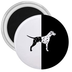 Dalmatian Dog 3  Magnets by Valentinaart