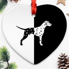 Dalmatian Dog Ornament (heart) by Valentinaart