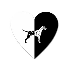 Dalmatian Dog Heart Magnet by Valentinaart