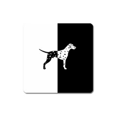 Dalmatian Dog Square Magnet by Valentinaart