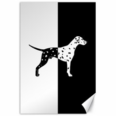 Dalmatian Dog Canvas 20  X 30   by Valentinaart