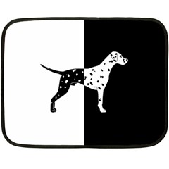 Dalmatian Dog Fleece Blanket (mini) by Valentinaart