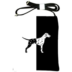 Dalmatian Dog Shoulder Sling Bags by Valentinaart