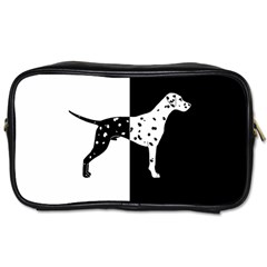 Dalmatian Dog Toiletries Bags by Valentinaart