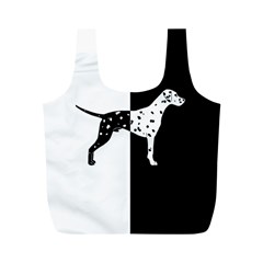 Dalmatian Dog Full Print Recycle Bags (m)  by Valentinaart