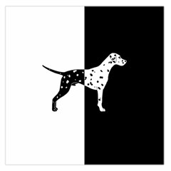 Dalmatian Dog Large Satin Scarf (square) by Valentinaart