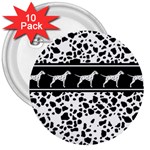 Dalmatian dog 3  Buttons (10 pack)  Front