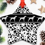 Dalmatian dog Star Ornament (Two Sides) Front