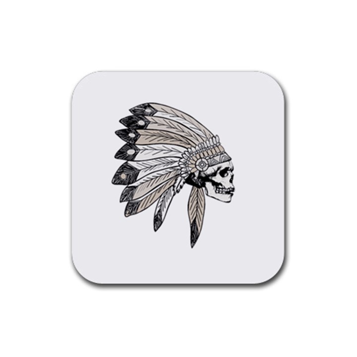 Indian Chef  Rubber Coaster (Square) 