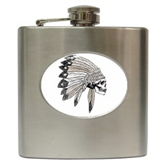 Indian Chef  Hip Flask (6 Oz) by Valentinaart