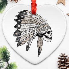 Indian Chef  Heart Ornament (two Sides) by Valentinaart