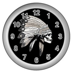 Indian Chef  Wall Clocks (Silver) 