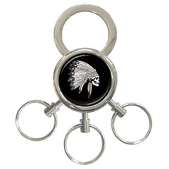 Indian Chef  3-Ring Key Chains