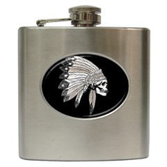 Indian Chef  Hip Flask (6 Oz) by Valentinaart