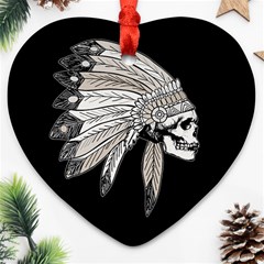 Indian Chef  Heart Ornament (Two Sides)