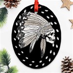 Indian Chef  Ornament (Oval Filigree) Front