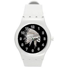 Indian Chef  Round Plastic Sport Watch (M)