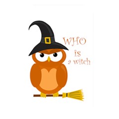 Halloween Orange Witch Owl Memory Card Reader