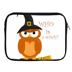 Halloween Orange Witch Owl Apple Ipad 2/3/4 Zipper Cases by Valentinaart