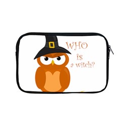 Halloween Orange Witch Owl Apple Macbook Pro 13  Zipper Case by Valentinaart