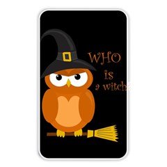 Halloween Orange Witch Owl Memory Card Reader by Valentinaart