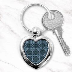 Oriental Pattern Key Chains (heart)  by ValentinaDesign