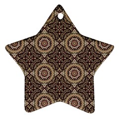 Oriental Pattern Star Ornament (two Sides) by ValentinaDesign