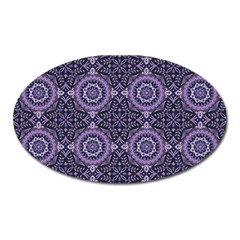 Oriental Pattern Oval Magnet by ValentinaDesign