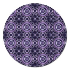 Oriental Pattern Magnet 5  (round) by ValentinaDesign