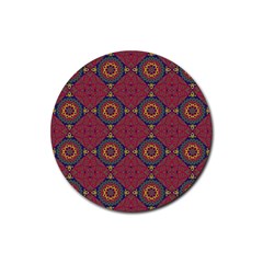 Oriental pattern Rubber Round Coaster (4 pack) 