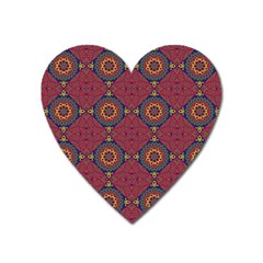 Oriental pattern Heart Magnet