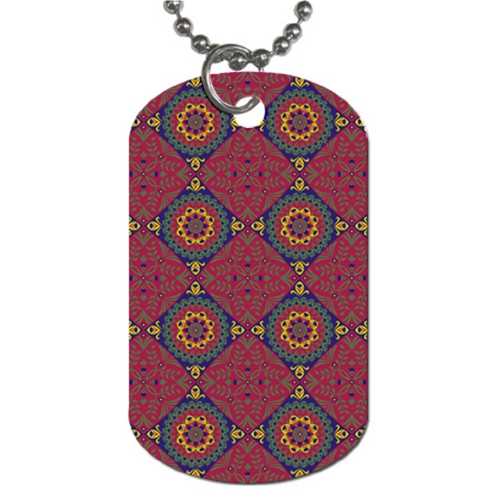 Oriental pattern Dog Tag (One Side)