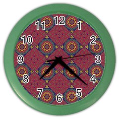 Oriental pattern Color Wall Clocks