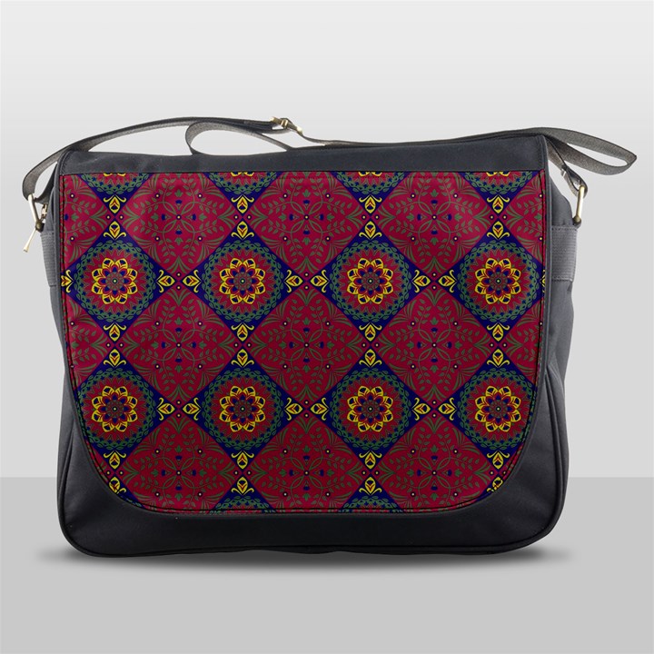 Oriental pattern Messenger Bags