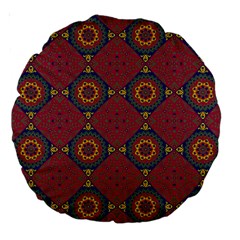 Oriental pattern Large 18  Premium Round Cushions