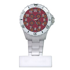 Oriental pattern Plastic Nurses Watch