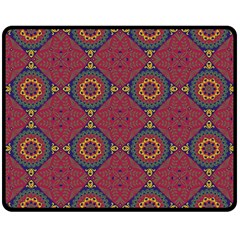 Oriental pattern Double Sided Fleece Blanket (Medium) 