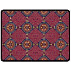 Oriental pattern Double Sided Fleece Blanket (Large) 