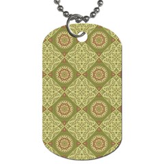 Oriental Pattern Dog Tag (one Side) by ValentinaDesign