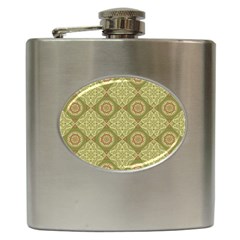 Oriental Pattern Hip Flask (6 Oz) by ValentinaDesign