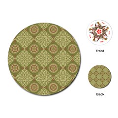 Oriental Pattern Playing Cards (round)  by ValentinaDesign